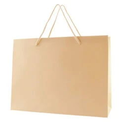 Matte Laminated Eurototes (9" X 3.5" X 7") (Q78448) -Qualityimprint Shop Q78448 ivory shopping bags with logo 4