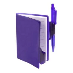 Clear-View Jotters With Pen (Q786811) 8 Clear-View Jotters With Pen (Q786811) -Qualityimprint Shop Q786811 purple jotters with logo 5