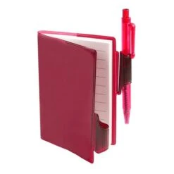 Clear-View Jotters With Pen (Q786811) 9 Clear-View Jotters With Pen (Q786811) -Qualityimprint Shop Q786811 red jotters with logo 3