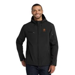 Port Authority® Textured Hooded Soft Shell Jacket (Q793776)