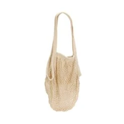 Sonnet Collapsible Cotton Mesh Tote Bag (Q795422) -Qualityimprint Shop Q795422 tan natural tote bags with logo 3