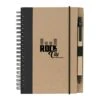 5" X 7" Notebook & Pen Set (Q801765) -Qualityimprint Shop Q801765 black notebooks withlogo beautyshot 1