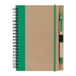 5" X 7" Notebook & Pen Set (Q801765) 8 5" X 7" Notebook & Pen Set (Q801765) -Qualityimprint Shop Q801765 green blank notebooks withlogo 3