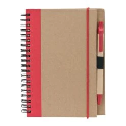 5" X 7" Notebook & Pen Set (Q801765) 10 5" X 7" Notebook & Pen Set (Q801765) -Qualityimprint Shop Q801765 red blank notebooks withlogo 5