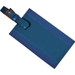 Majestic™ Leather Luggage Tag (Q807235) 9 Majestic™ Leather Luggage Tag (Q807235) -Qualityimprint Shop Q807235 3 blue