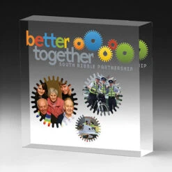 PhotoImage® Square Paperweight (4" X 4" X 3/4") (Q813465)