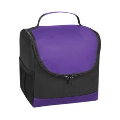 Non-Woven Thrifty Lunch Kooler Bag (Q813611) 11 Non-Woven Thrifty Lunch Kooler Bag (Q813611) -Qualityimprint Shop Q813611 black purple lunch box with logo 5