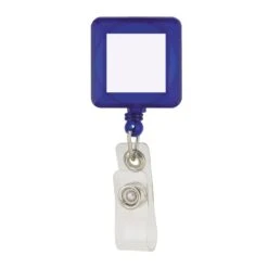 Plastic Badge Holder With Clip (Q814311) -Qualityimprint Shop Q814311 blue blank badgeholders withlogo 3