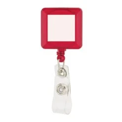Plastic Badge Holder With Clip (Q814311) -Qualityimprint Shop Q814311 red blank badgeholders withlogo 7