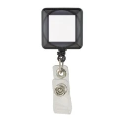 Plastic Badge Holder With Clip (Q814311) -Qualityimprint Shop Q814311 smoke blank badgeholders withlogo 6