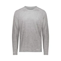 Holloway Electrify CoolCore® Long Sleeve T-Shirt (Q825222) -Qualityimprint Shop Q825222 athleticgreyheather long sleeve t shirts with logo 5