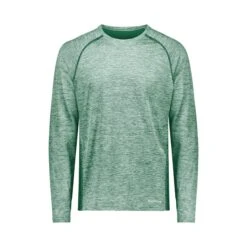 Holloway Electrify CoolCore® Long Sleeve T-Shirt (Q825222) -Qualityimprint Shop Q825222 darkgreenheather long sleeve t shirts with logo 6