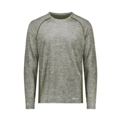 Holloway Electrify CoolCore® Long Sleeve T-Shirt (Q825222) -Qualityimprint Shop Q825222 oliveheather long sleeve t shirts with logo 11