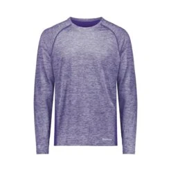 Holloway Electrify CoolCore® Long Sleeve T-Shirt (Q825222) -Qualityimprint Shop Q825222 purpleheather long sleeve t shirts with logo 13