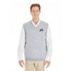 Harriton Men's Pilbloc™ V-Neck Sweater Vest (Q828922) -Qualityimprint Shop Q828922 vests with log 1