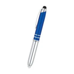 Ballpoint Pen / Stylus / LED Light (Q82965) -Qualityimprint Shop Q82965 blue blank pens withlogo 5