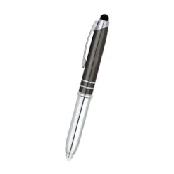 Ballpoint Pen / Stylus / LED Light (Q82965) -Qualityimprint Shop Q82965 gunmetal blank pens withlogo 8