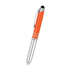 Ballpoint Pen / Stylus / LED Light (Q82965) -Qualityimprint Shop Q82965 orange blank pens withlogo 9