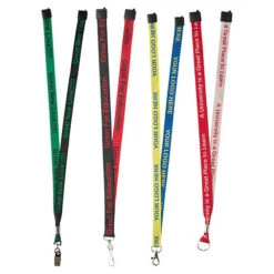 3/4" Two Tone Woven Lanyard (Q834565)