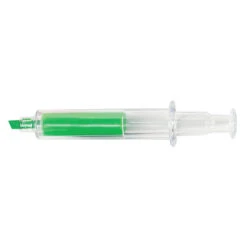 Syringe Highlighter (Q84737) -Qualityimprint Shop Q84737 green highlighters with logo 2