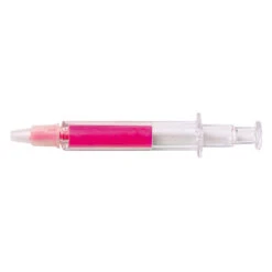 Syringe Highlighter (Q84737) -Qualityimprint Shop Q84737 pink highlighters with logo 4