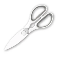 Utility Scissors With Magnetic Holder (Q850511) 7 Utility Scissors With Magnetic Holder (Q850511) -Qualityimprint Shop Q850511 white scissors with logo 3