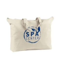 BAGedge 12 Oz. Canvas Zippered Book Tote (Q85965)