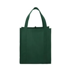 Little Juno Non-Woven Grocery Tote (Q862322) -Qualityimprint Shop Q862322 forest green grocery bags with logo 12