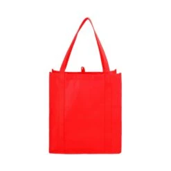Little Juno Non-Woven Grocery Tote (Q862322) -Qualityimprint Shop Q862322 red grocery bags with logo 5