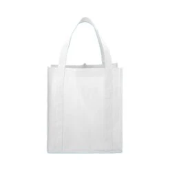 Little Juno Non-Woven Grocery Tote (Q862322) -Qualityimprint Shop Q862322 white grocery bags with logo 4