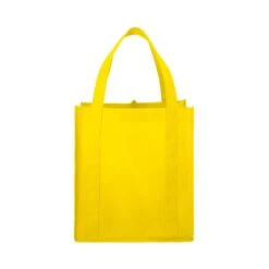 Little Juno Non-Woven Grocery Tote (Q862322) -Qualityimprint Shop Q862322 yellow grocery bags with logo 3