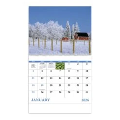 Agriculture - Spiral (Q869811) -Qualityimprint Shop Q869811 white month blank calendars withlogo 3
