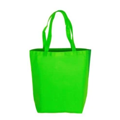 Coral Economy Grocery Tote Bags - Silkscreen (Q875711) -Qualityimprint Shop Q875711 green tote bags with logo 4