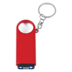 Magnifier And Led Light Key Chain (Q877611) -Qualityimprint Shop Q877611 red magnifiers with logo 5