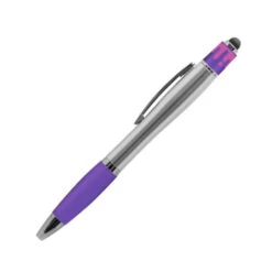 Spin-It Curvaceous Stylus Pen (Q883922) -Qualityimprint Shop Q883922 blue side pens writing with logo 4