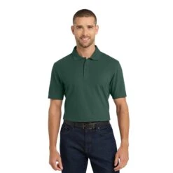 Port Authority® Stain-Resistant Polo (Q885235) -Qualityimprint Shop Q885235 DarkGreen Polo Shirts with logo 1
