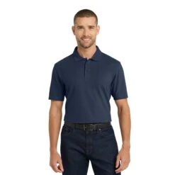 Port Authority® Stain-Resistant Polo (Q885235) -Qualityimprint Shop Q885235 Navy Polo Shirts with logo 1