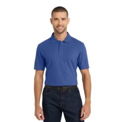Port Authority® Stain-Resistant Polo (Q885235) -Qualityimprint Shop Q885235 Royal Polo Shirts with logo 1
