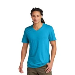 District ® Very Important Tee ® V-Neck (Q887922) -Qualityimprint Shop Q887922 light turquiose v neck tshirts with logo 8
