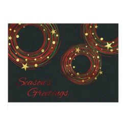 5" X 7" Festive Circles Premium Cards (Q891711)