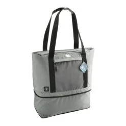 Arctic Zone® Repreve® 25-50 Can Expandable Cooler (Q894622) -Qualityimprint Shop Q894622 gray angle coolerbags withlogo 6