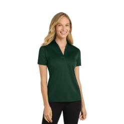 Port Authority® Ladies Silk Touch™ Performance Polo (Q897922) -Qualityimprint Shop Q897922 dark green polo shirts with logo 12