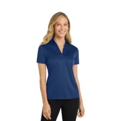Port Authority® Ladies Silk Touch™ Performance Polo (Q897922) -Qualityimprint Shop Q897922 royal polo shirts with logo 5