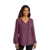Port Authority® Ladies Textured Crepe Blouse (Q899922) -Qualityimprint Shop Q899922 purple mist dress shirts with logo 1 25403ef3 6cfb 43c7 8c00 642742731479
