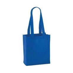 Mini Elm Non-Woven Tote Bags (Q901411) -Qualityimprint Shop Q901411 blue blank totebags withlogo 3
