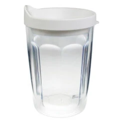 14 Oz. Thermal Travel Tumbler - Clear Film Insert (Q901522) -Qualityimprint Shop Q901522 white tumblers wit logo 13