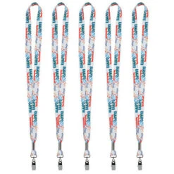 .75" Fine Print Lanyard (Q907311)