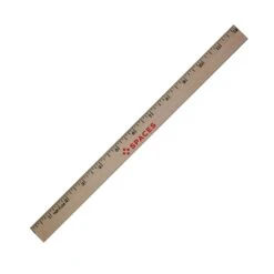 English Scale Clear Lacquer Beveled Wood Bc Rulers (12 Inch) (Q907411)