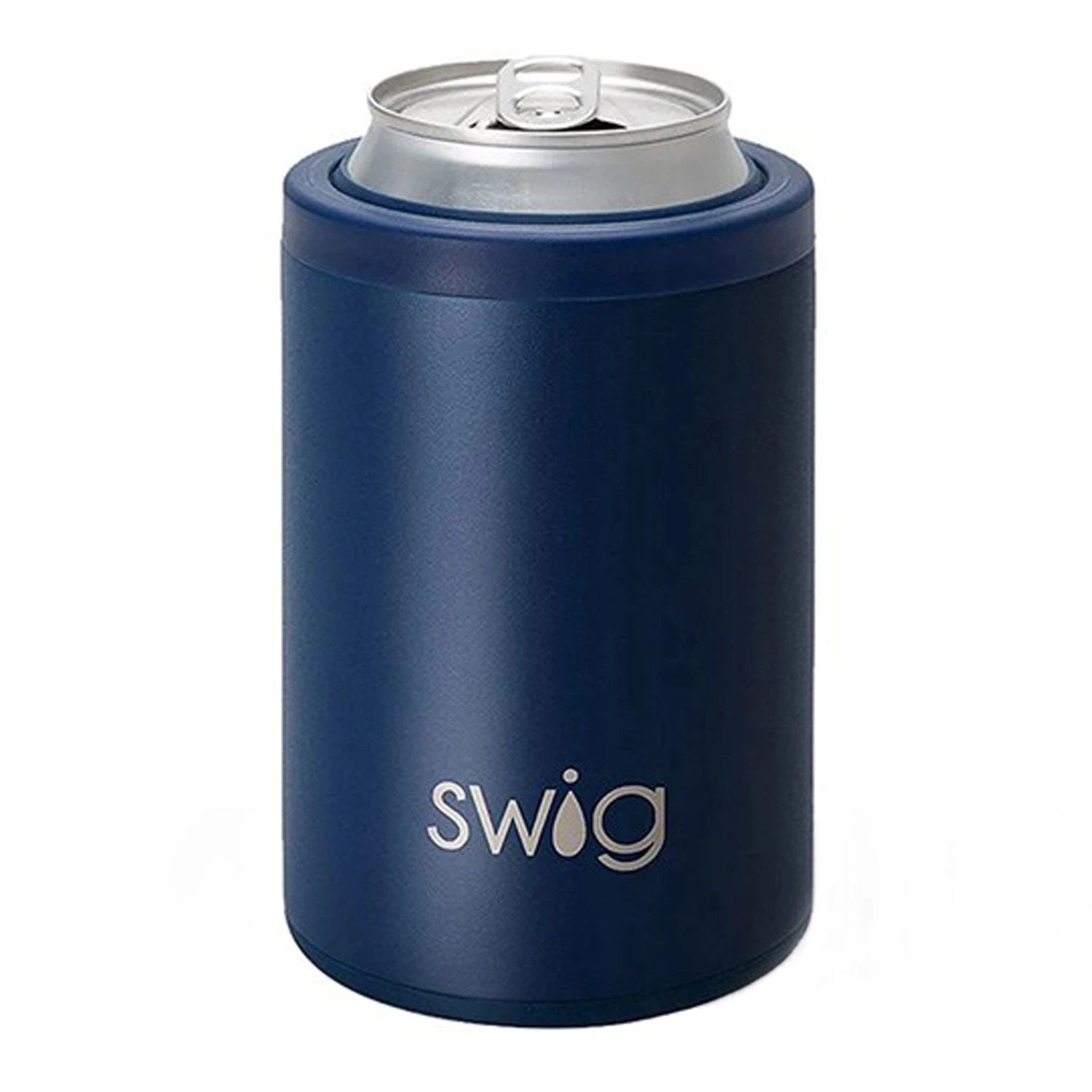 12 Oz. Swig Combo Can And Bottle Cooler - Matte Navy (Q910522) 2 12 Oz. Swig Combo Can And Bottle Cooler - Matte Navy (Q910522) - Image 2