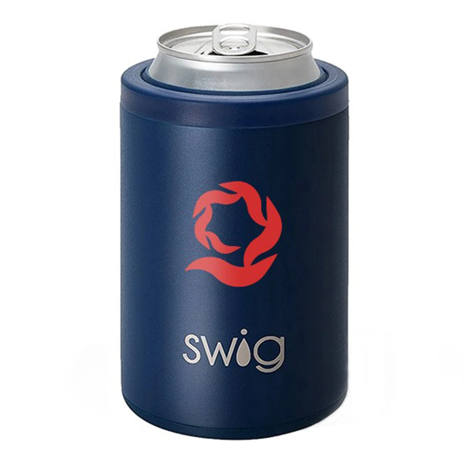 12 Oz. Swig Combo Can And Bottle Cooler - Matte Navy (Q910522) 1 12 Oz. Swig Combo Can And Bottle Cooler - Matte Navy (Q910522)